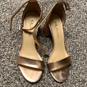 Rose gold heels